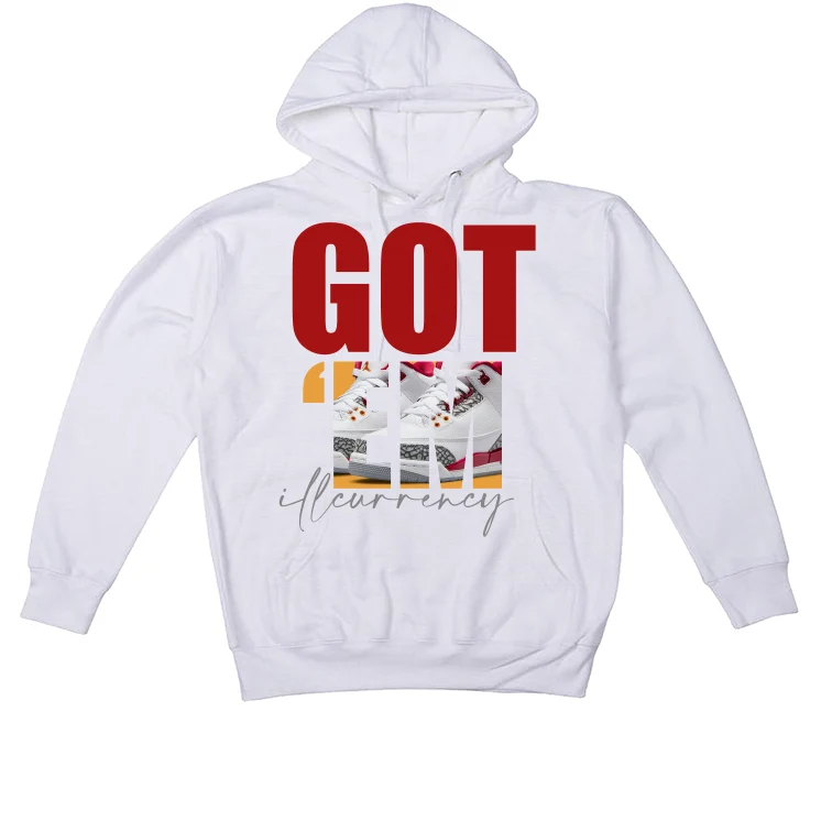 Air Jordan 3 “Cardinal” White T-Shirt (Got Em) - Image 3