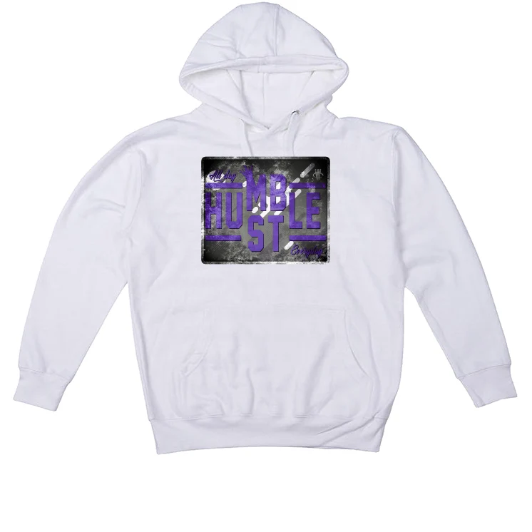 Air Jordan 3 Dark Iris - White T-Shirt (ALWAYS HUSTLE) - Image 3
