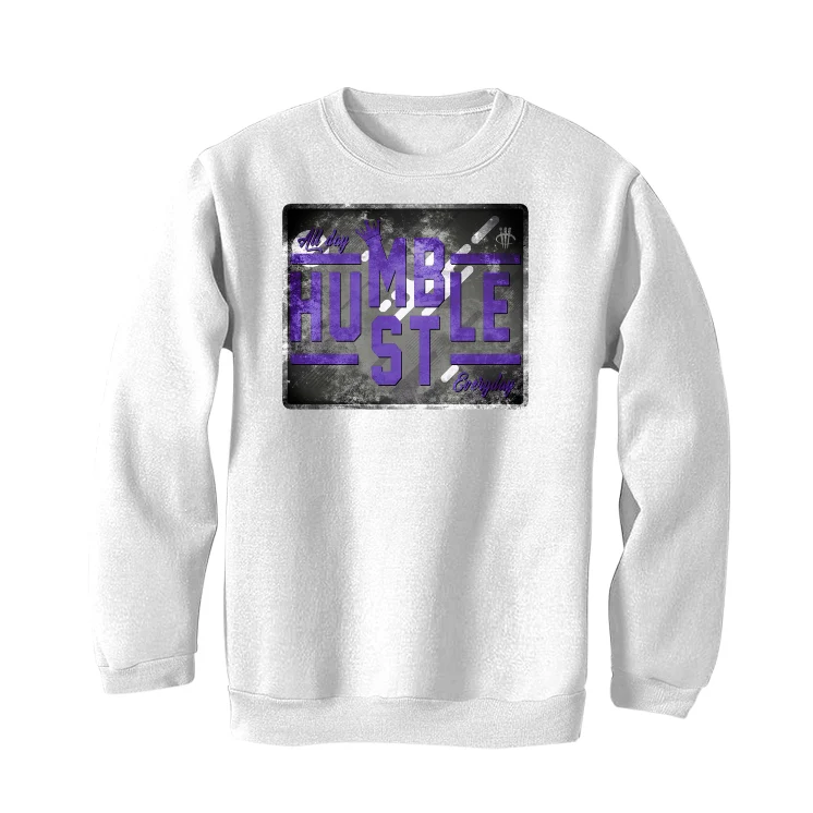 Air Jordan 3 Dark Iris - White T-Shirt (ALWAYS HUSTLE) - Image 4