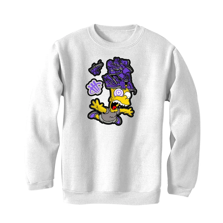 Air Jordan 3 Dark Iris - White T-Shirt (FREE FALL) - Image 4