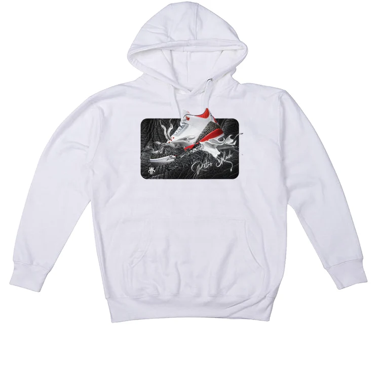 Air Jordan 3 “Fire Red” OG White T-Shirt (SPLASH SNK) - Image 3