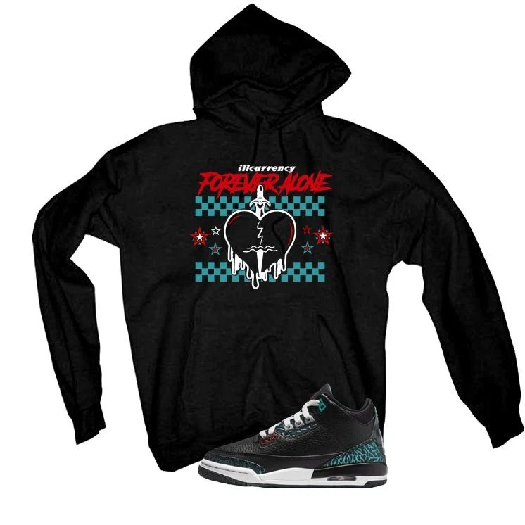 Air Jordan 3 GS Moto Black T-Shirt (Forever Alone)| illcurrency - Image 3