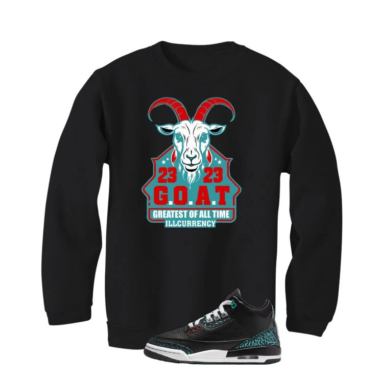 Air Jordan 3 GS Moto Black T-Shirt (GOAT 23)| illcurrency - Image 4