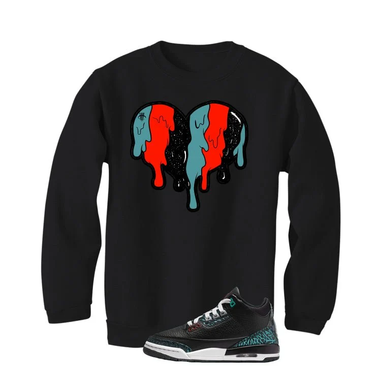 Air Jordan 3 GS Moto Black T-Shirt (Heart)| illcurrency - Image 4
