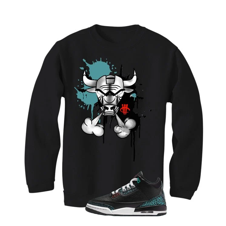 Air Jordan 3 GS Moto Black T-Shirt (Iron Bull)| illcurrency - Image 4