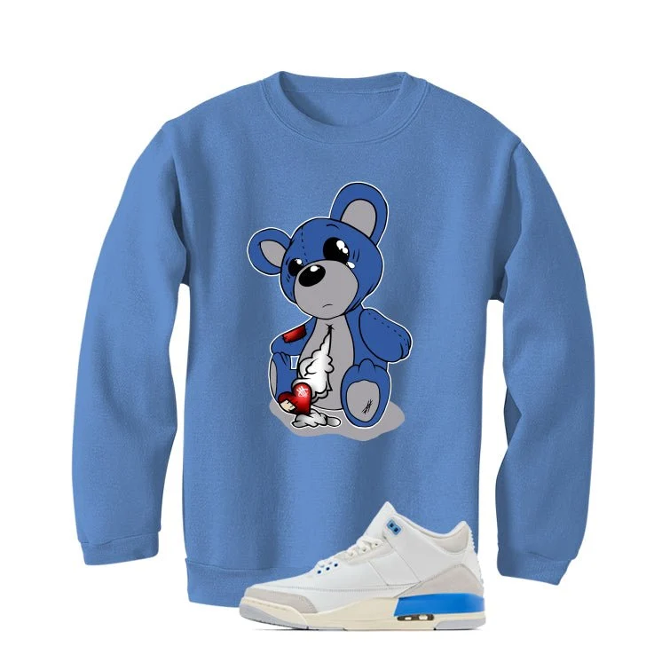 Air Jordan 3 Lucky Shorts Carolina Blue T-Shirt (Big Teddy)| illcurrency - Image 4