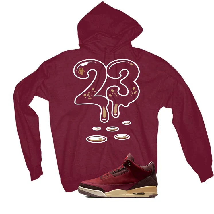 Air Jordan 3 OG Bin 23 Matching T-Shirt Maroon T-Shirt (23)| illcurrency - Image 3