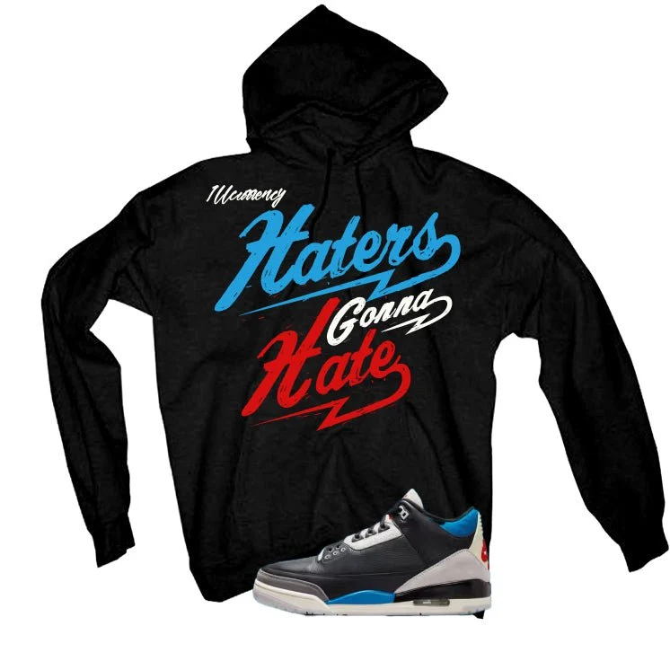 Air Jordan 3 OG Rare Air Black T-Shirt (Haters gonna hate)| illcurrency - Image 3