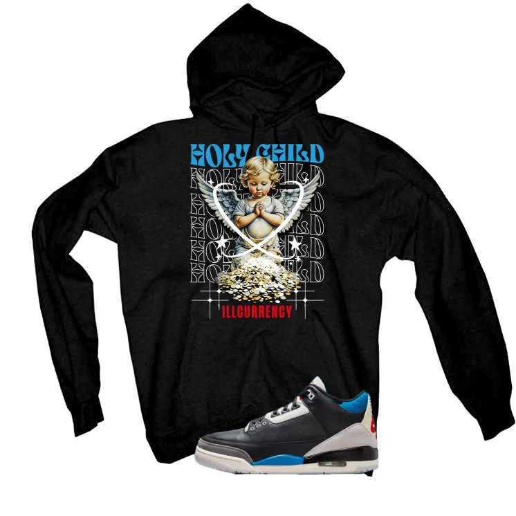 Air Jordan 3 OG Rare Air Black T-Shirt (Holy Child)| illcurrency - Image 3