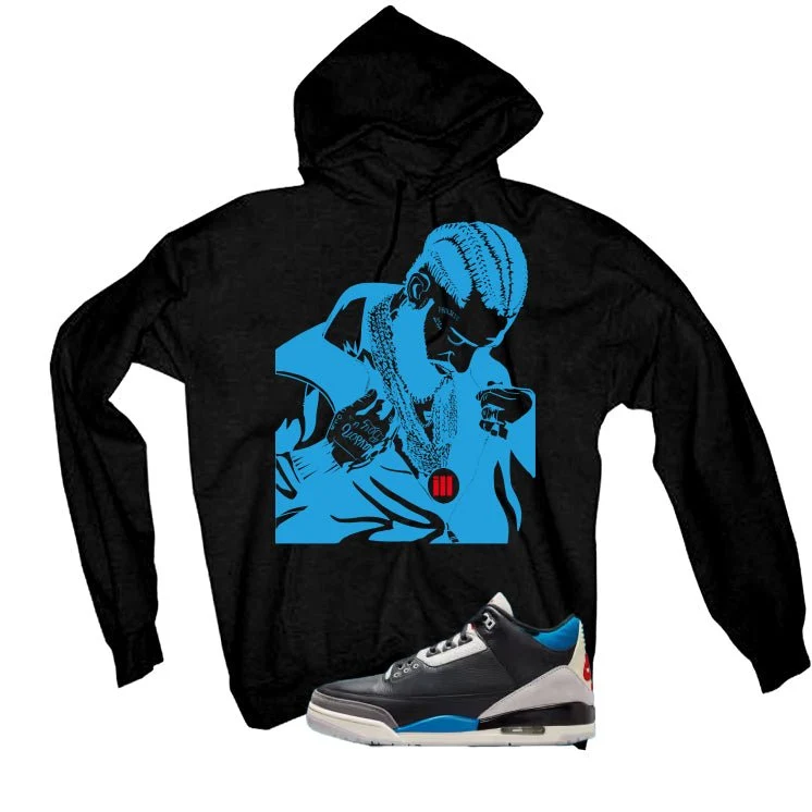 Air Jordan 3 OG Rare Air Black T-Shirt (Nipsey)| illcurrency - Image 3
