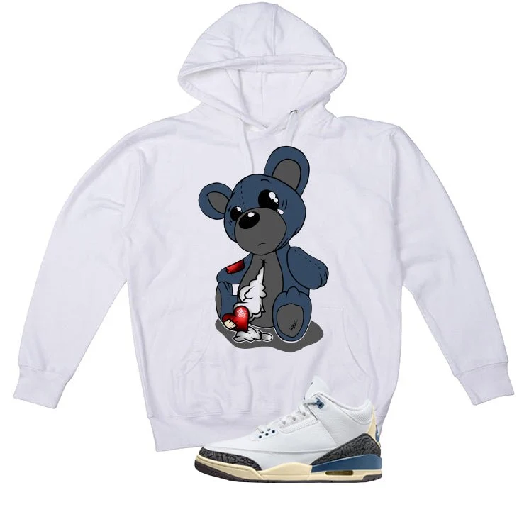 Air Jordan 3 OG SP Diffused Blue White T-Shirt (Big Teddy)| illcurrency - Image 3