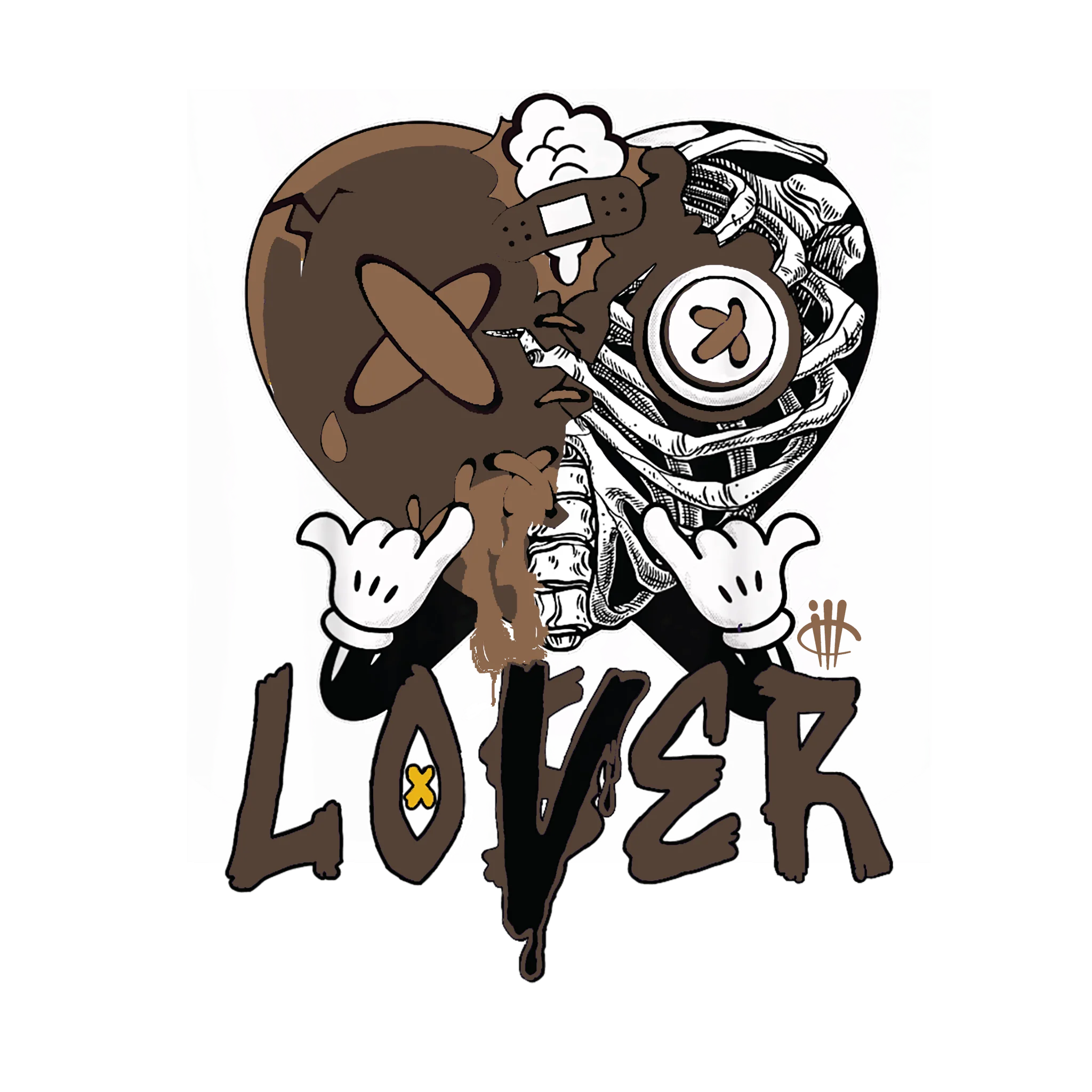 Air Jordan 3 "Palomino" Tan T-Shirt (Lover Heart)