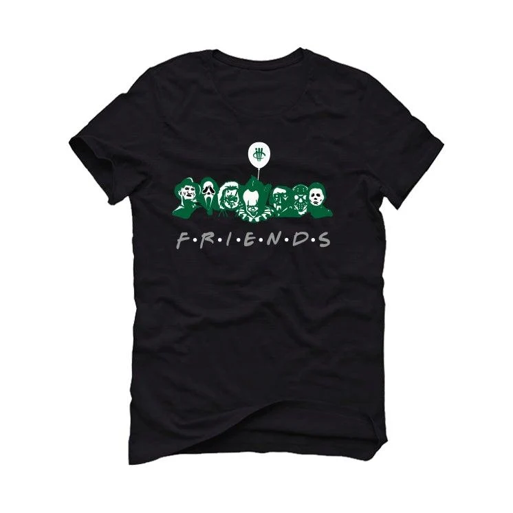 Air Jordan 3 “Pine Green” Black T-Shirt (Friends) - Image 2