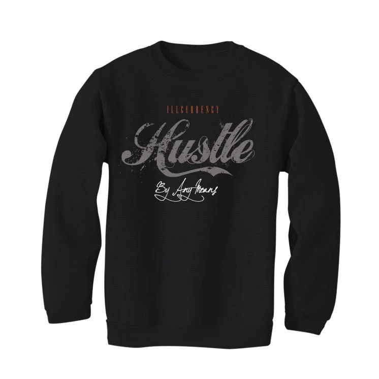 Air Jordan 3 Retro “Fear” | illcurrency Black T-Shirt (Hustle By Any Means) - Image 4