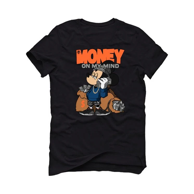 Air Jordan 3 Retro “Fear” | illcurrency Black T-Shirt (money on my mind) - Image 2