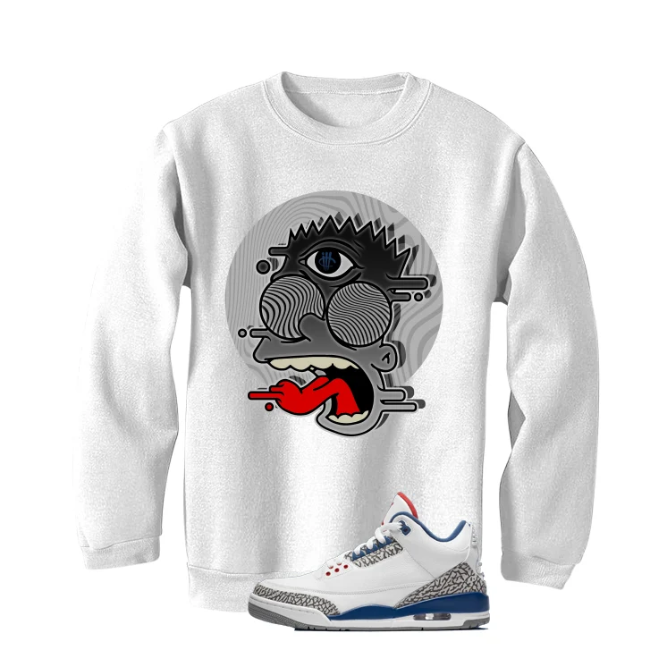 Air Jordan 3 True Blue Matching T-Shirt White T-Shirt (Blinded)| illcurrency - Image 4