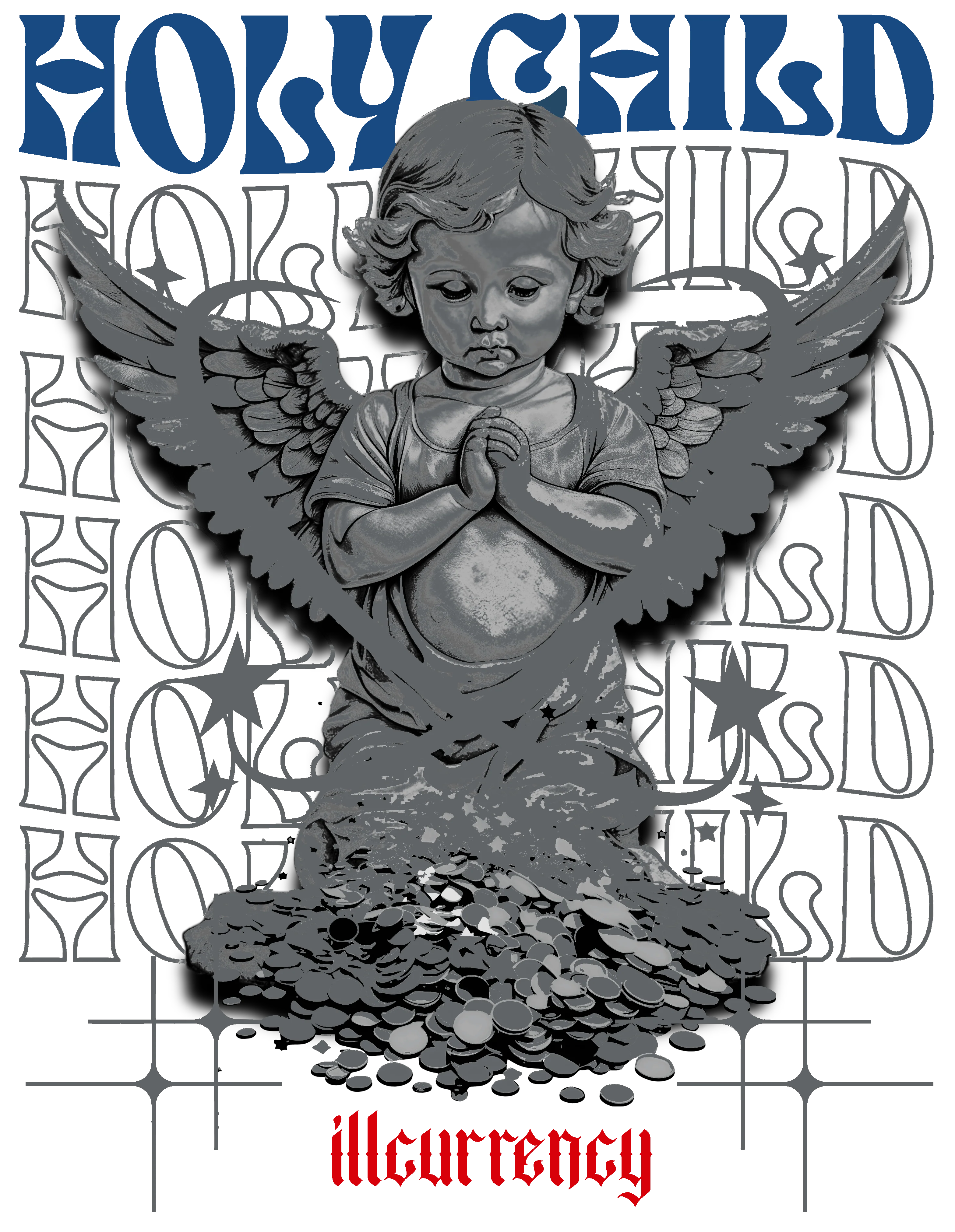 Air Jordan 3 True Blue Matching T-Shirt White T-Shirt (Holy Child)| illcurrency