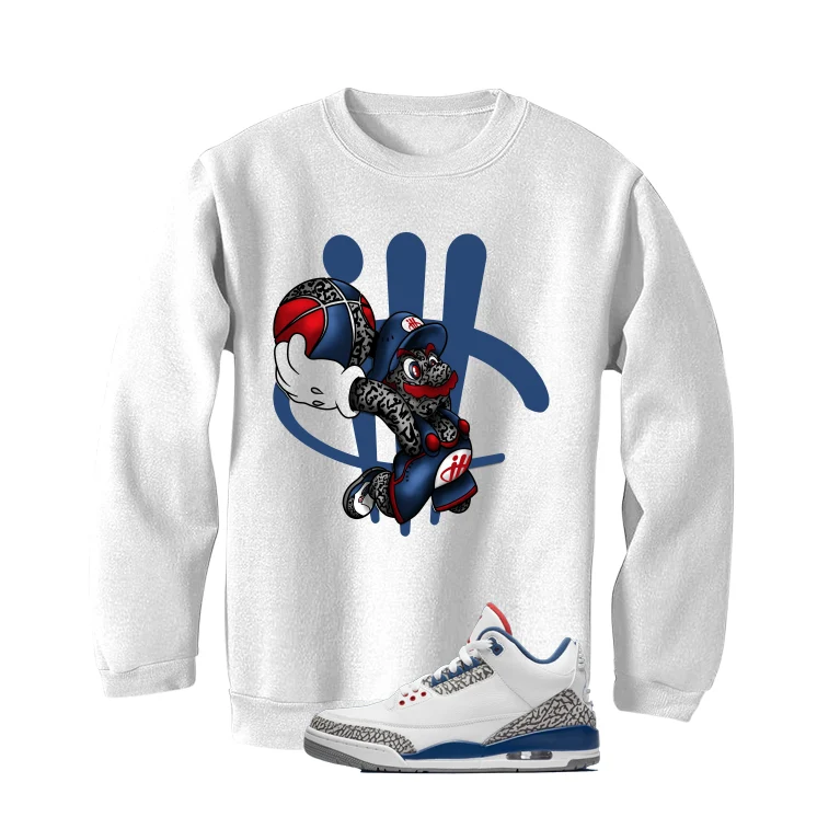 Air Jordan 3 True Blue Matching T-Shirt White T-Shirt (Mario Ball)| illcurrency - Image 4