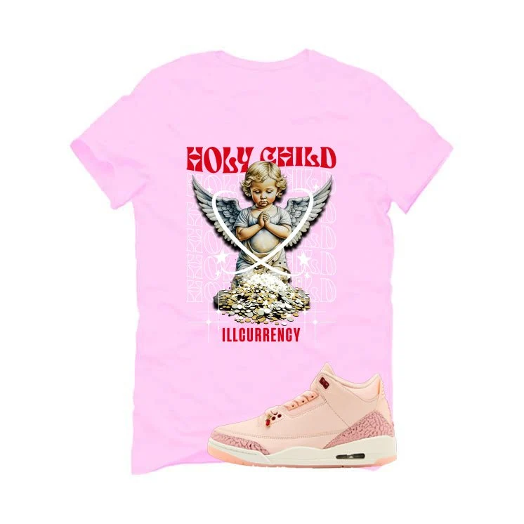 Air Jordan 3 Valentine’s Day Pink T-Shirt (Holy Child)| illcurrency - Image 2