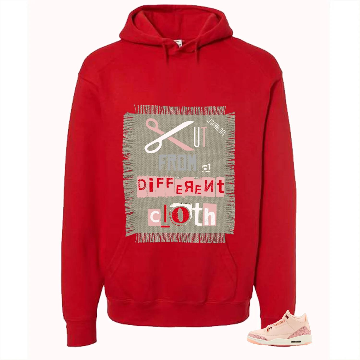 Air Jordan 3 Valentine’s Day Red T-Shirt (Cut from a different cloth)| illcurrency - Image 3