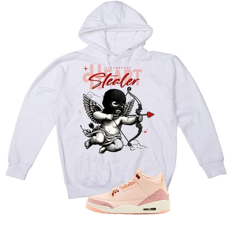 Air Jordan 3 Valentine’s Day White T-Shirt (Heart Stealer)| illcurrency - Image 3