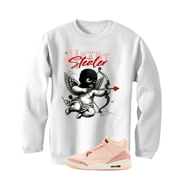 Air Jordan 3 Valentine’s Day White T-Shirt (Heart Stealer)| illcurrency - Image 4