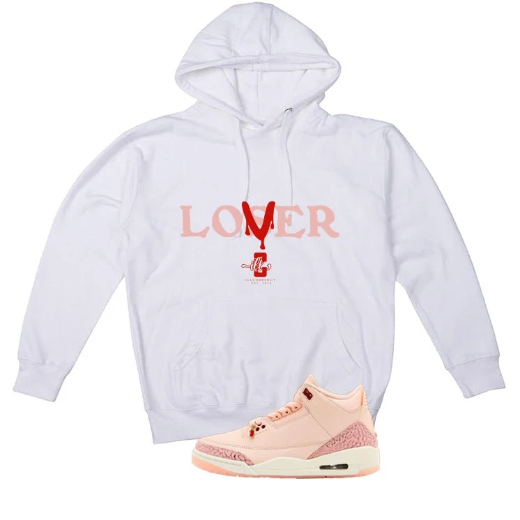 Air Jordan 3 Valentine’s Day White T-Shirt (Loser)| illcurrency - Image 3