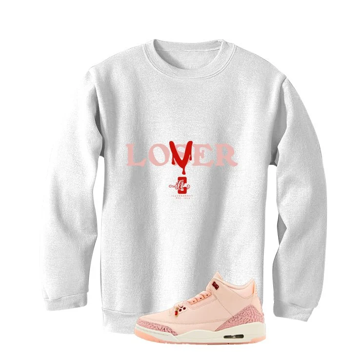 Air Jordan 3 Valentine’s Day White T-Shirt (Loser)| illcurrency - Image 4
