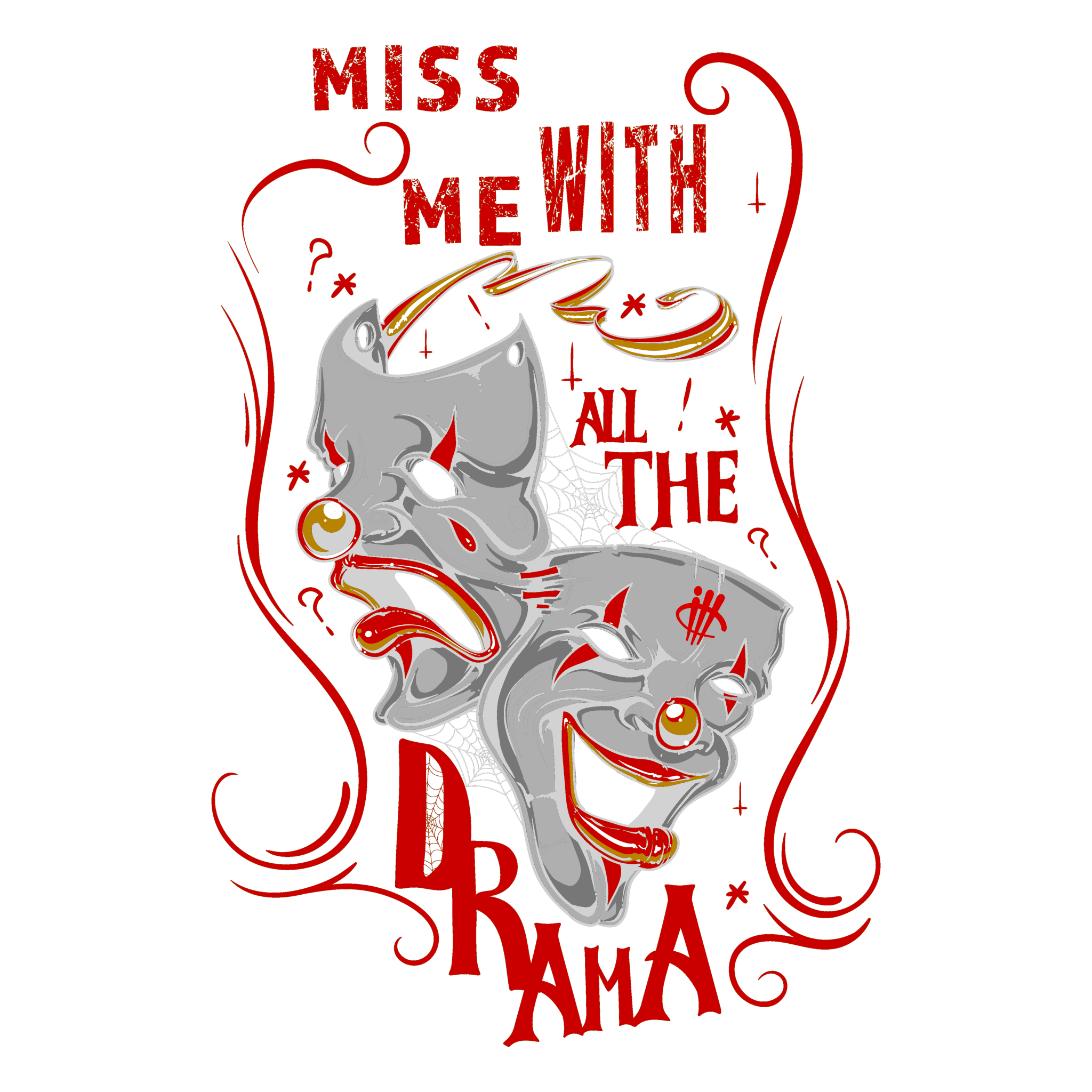 Air Jordan 3 White Cement Reimagined - Black T-Shirt (Miss Me With The Drama)