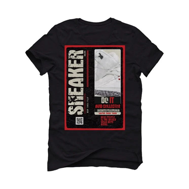 Air Jordan 3 “White Cement Reimagined” | illcurrency Black T-Shirt (SNEAKER COLLECTOR) - Image 2