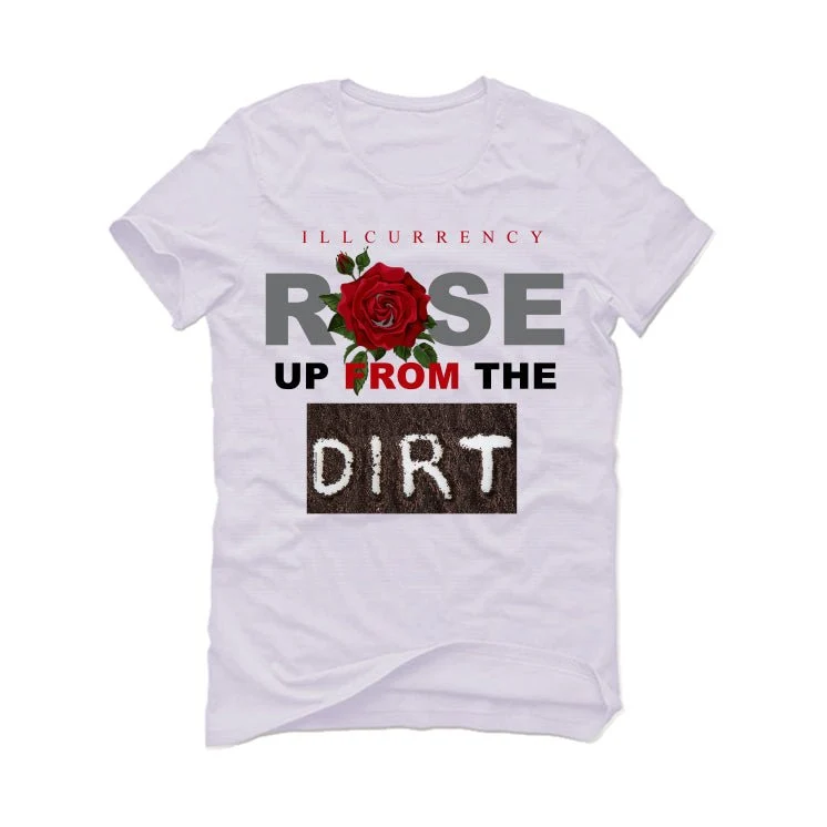 Air Jordan 3 White Cement Reimagined - White T-Shirt (Rose up from the dirt) - Image 2
