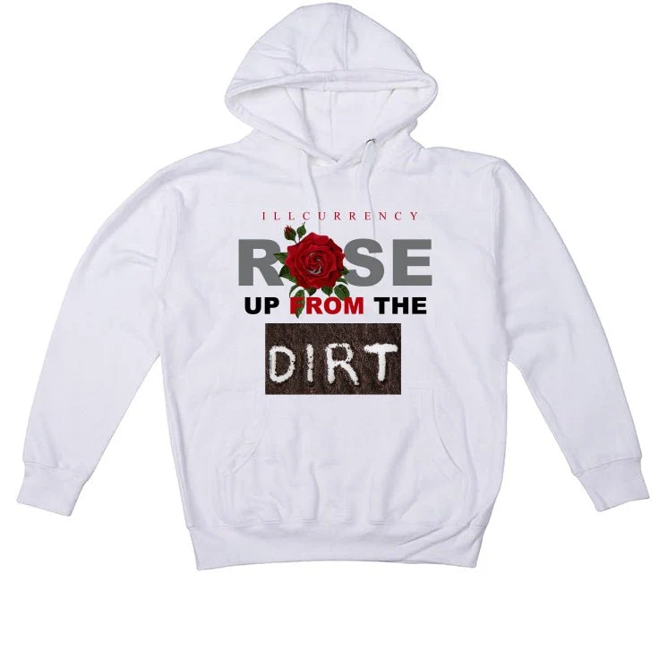 Air Jordan 3 White Cement Reimagined - White T-Shirt (Rose up from the dirt) - Image 3