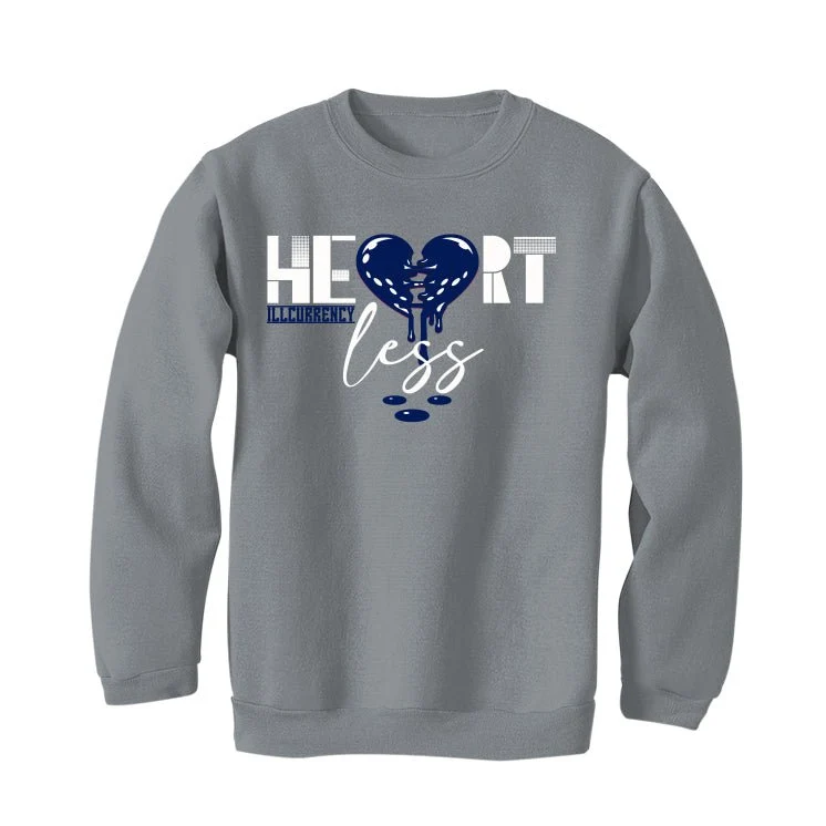 AIR JORDAN 3 “WHITE NAVY”| ILLCURRENCY Grey T-Shirt (Heartless) - Image 3