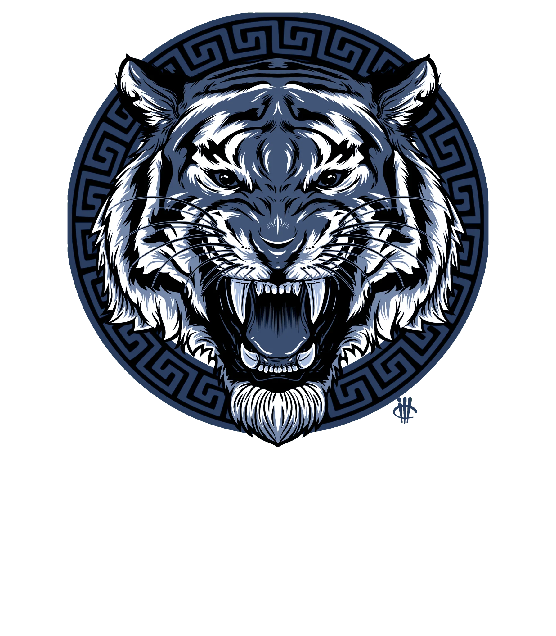 AIR JORDAN 3 “WHITE NAVY”| ILLCURRENCY White T-Shirt (ANGRY TIGER)
