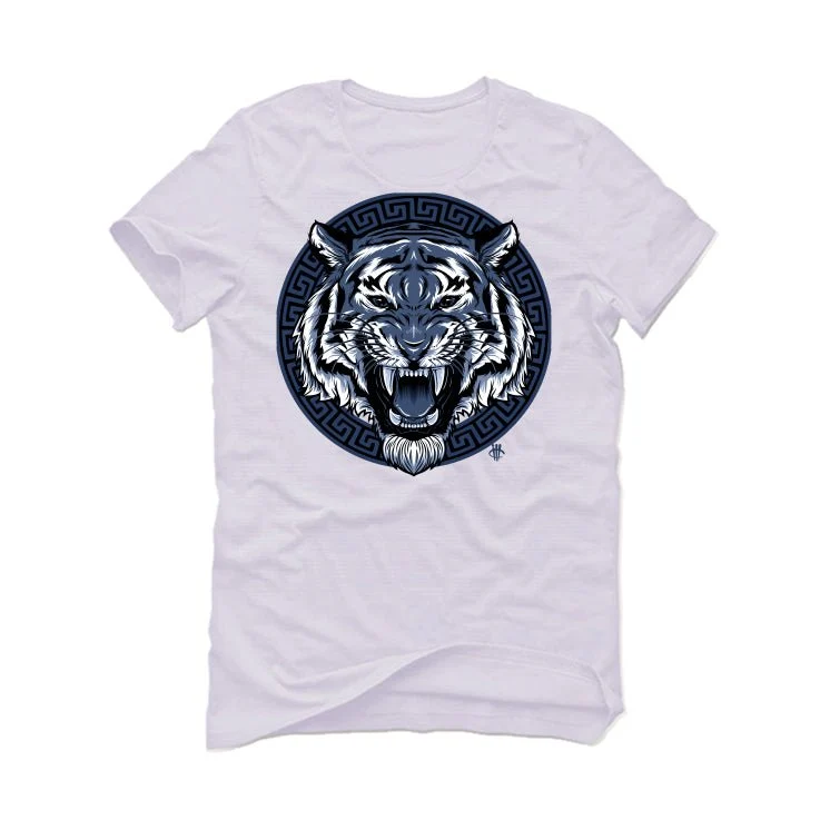 AIR JORDAN 3 “WHITE NAVY”| ILLCURRENCY White T-Shirt (ANGRY TIGER) - Image 2