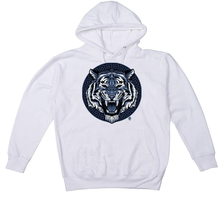 AIR JORDAN 3 “WHITE NAVY”| ILLCURRENCY White T-Shirt (ANGRY TIGER) - Image 3