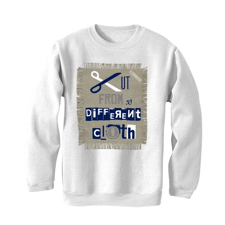 AIR JORDAN 3 “WHITE NAVY”| ILLCURRENCY White T-Shirt (Cut from a different cloth) - Image 4