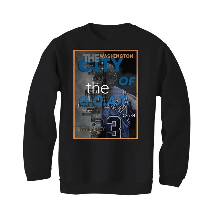 Air Jordan 3 "Wizards" | illcurrency Black T-Shirt (CITY OF THE GOAT) - Image 4