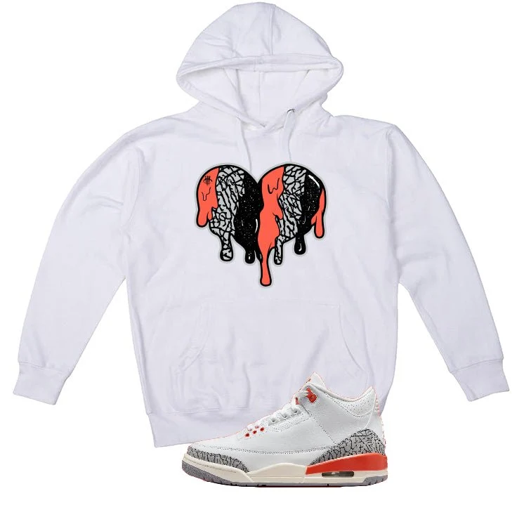 Air Jordan 3 WMNS “Georgia Peach” | illcurrency White T-Shirt (Heart) - Image 3