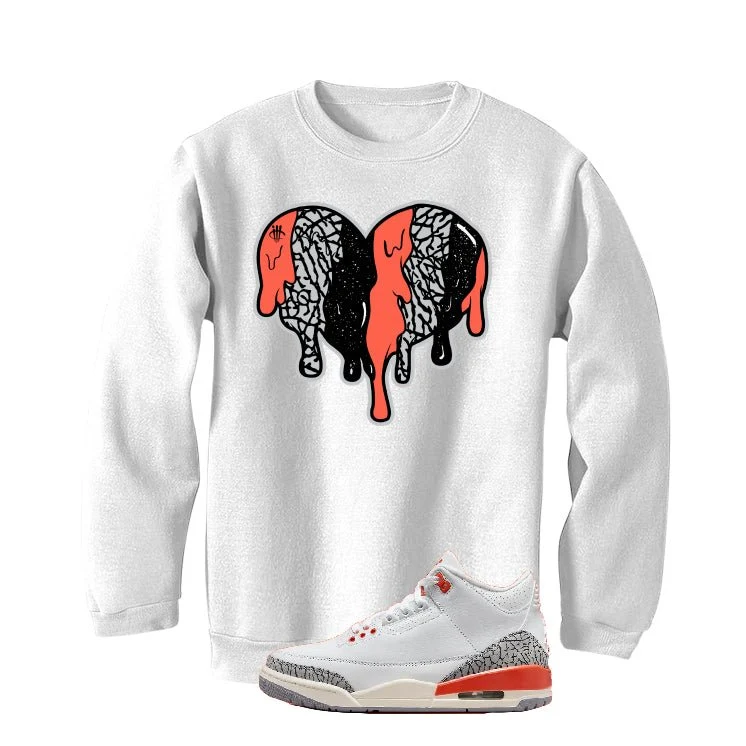Air Jordan 3 WMNS “Georgia Peach” | illcurrency White T-Shirt (Heart) - Image 4