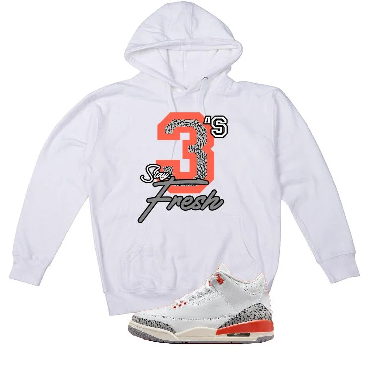 Air Jordan 3 WMNS “Georgia Peach” | illcurrency White T-Shirt (Stay Fresh) - Image 3