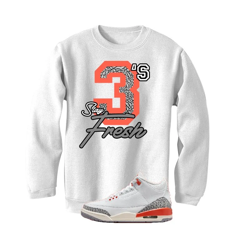 Air Jordan 3 WMNS “Georgia Peach” | illcurrency White T-Shirt (Stay Fresh) - Image 4