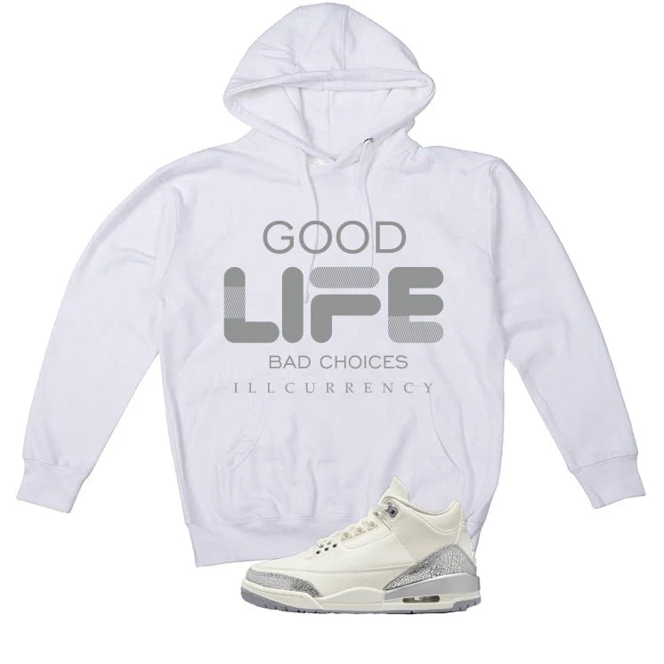 Air Jordan 3 WMNS Sail White T-Shirt (Bad Choices)| illcurrency - Image 3