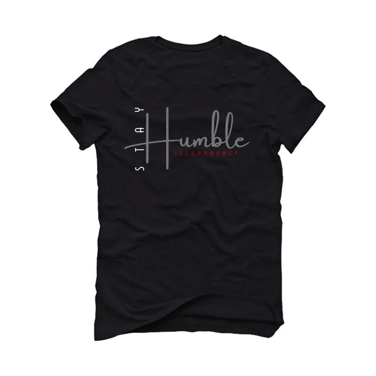 Air Jordan 4 “Black Canvas” Black T-Shirt (Stay Humble) - Image 2