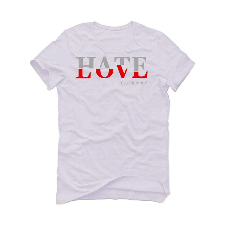 Air Jordan 4 “Black Canvas” White T-Shirt (Hate Love) - Image 2