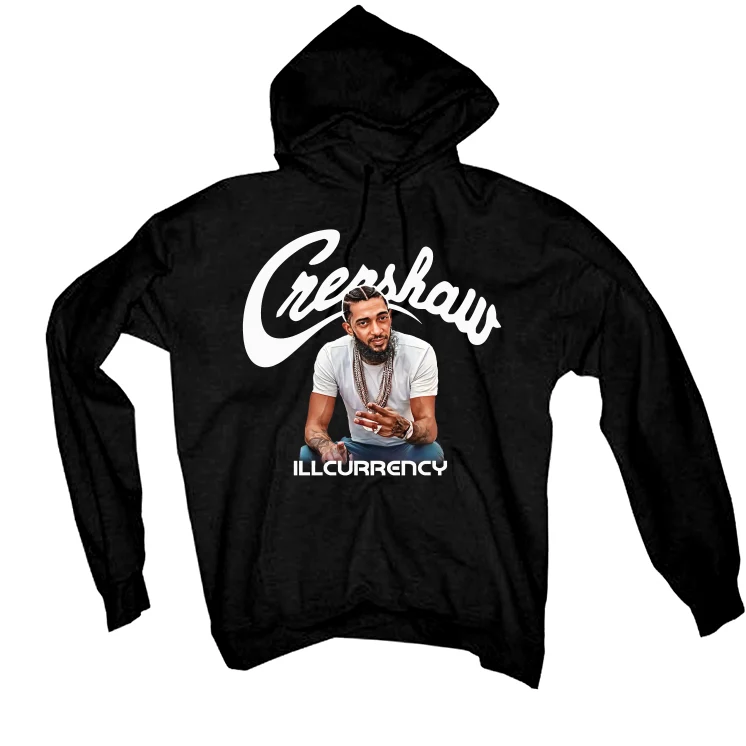 Air Jordan 4 Black Cat Matching T-Shirt, Sweatshirts & Hoodies Black T-Shirt (Crenshaw)| illcurrency - Image 3