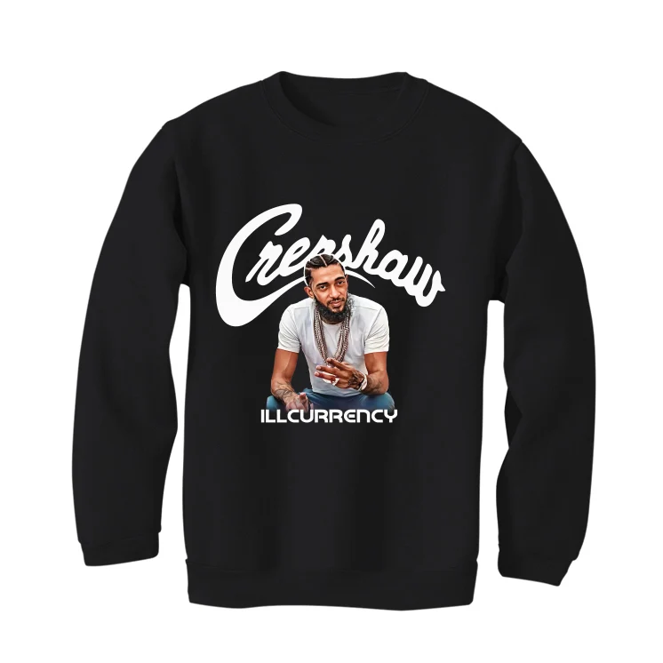 Air Jordan 4 Black Cat Matching T-Shirt, Sweatshirts & Hoodies Black T-Shirt (Crenshaw)| illcurrency - Image 4