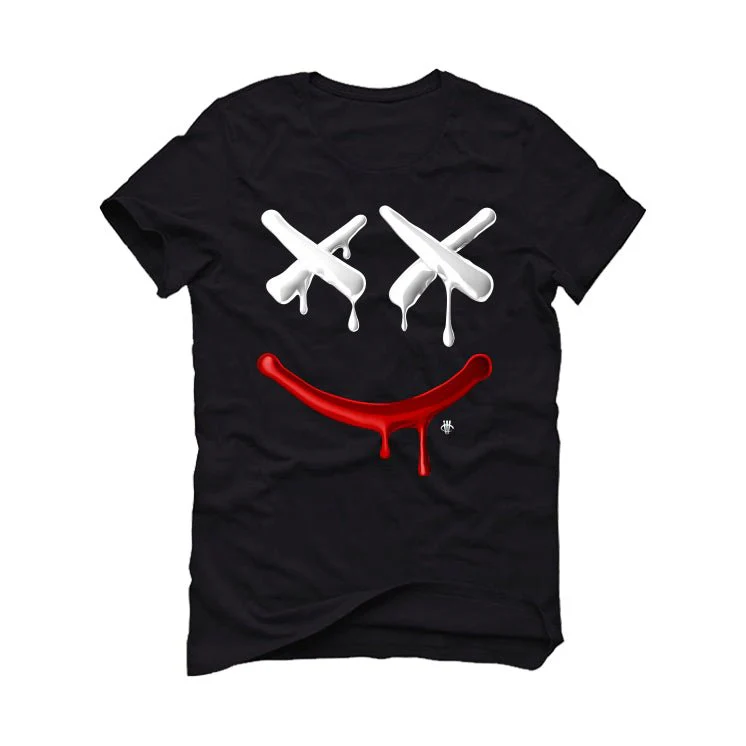 AIR JORDAN 4 “BRED REIMAGINED” 2024 | ILLCURRENCY Black T-Shirt (Happy Drip) - Image 2