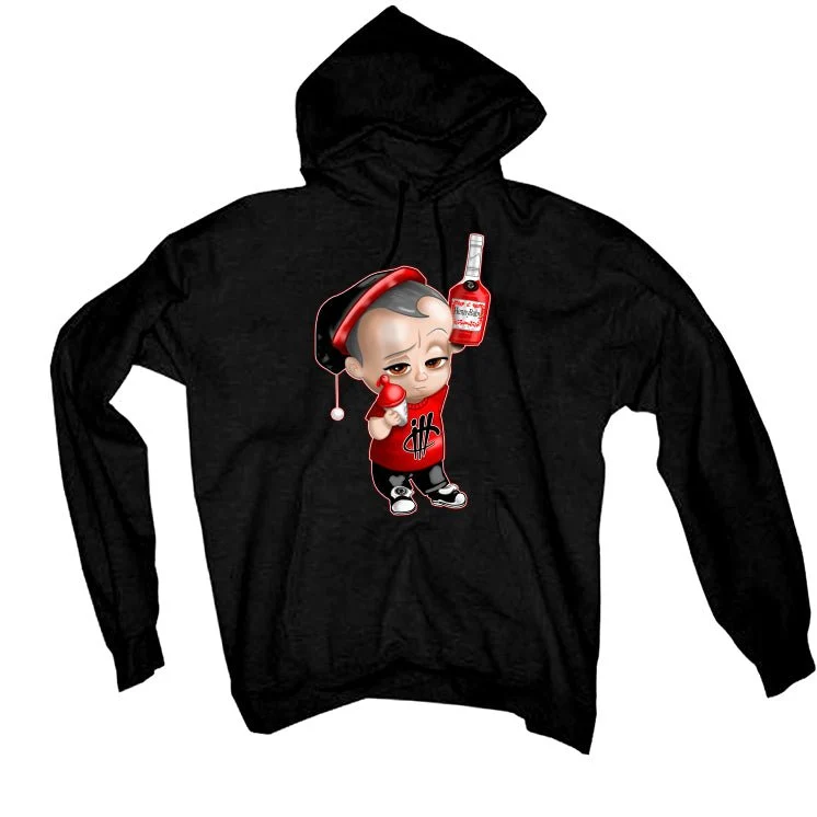 AIR JORDAN 4 “BRED REIMAGINED” 2024 | ILLCURRENCY Black T-Shirt (Henny Baby) - Image 3