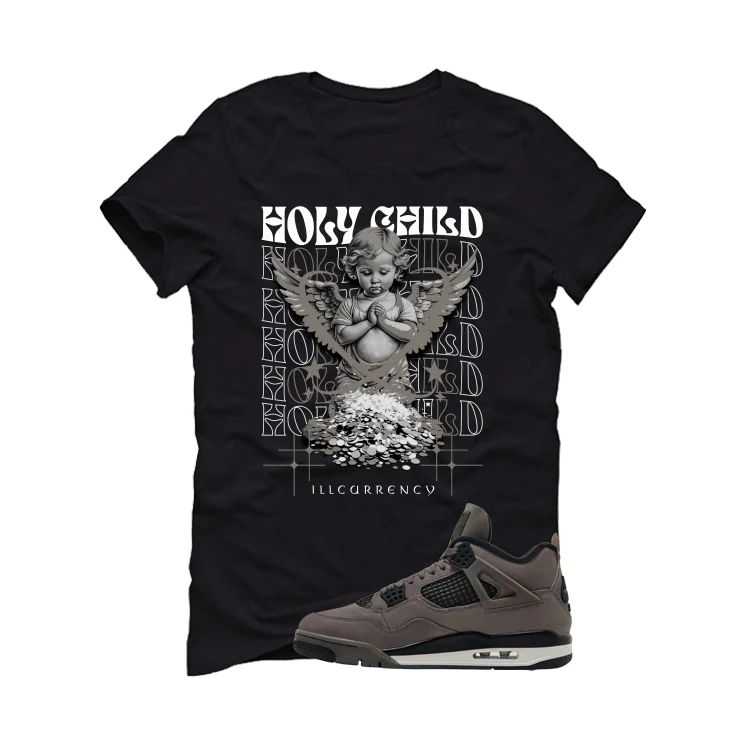 Air Jordan 4 Cave Stone Black T-Shirt (Holy Child)| illcurrency - Image 2